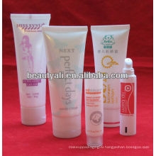 Hair care plastic tube with arc-roof cap